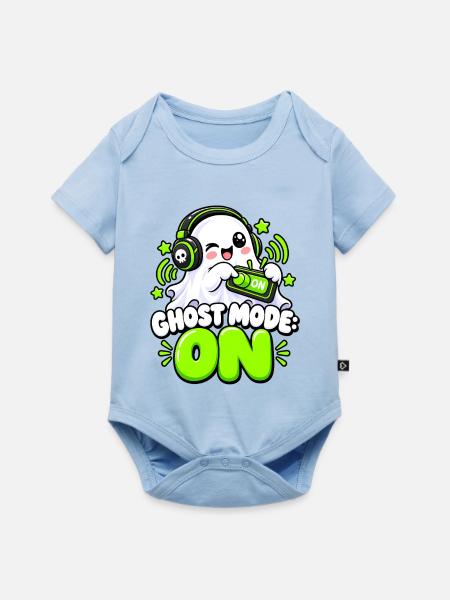 Geistermodus Neon Geist - Baby Premium Kurzarmbody - Hellblau
