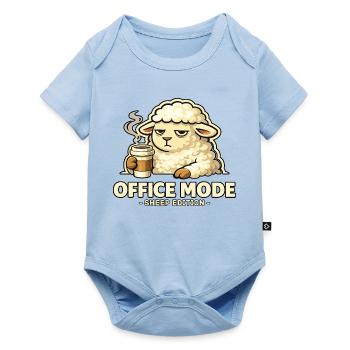 Office Mode Schaf-Edition - Baby Premium Kurzarmbody - Hellblau - Vorne