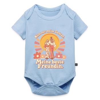 Mama Tochter Liebe Beste Freundin - Baby Premium Kurzarmbody - Hellblau - Vorne