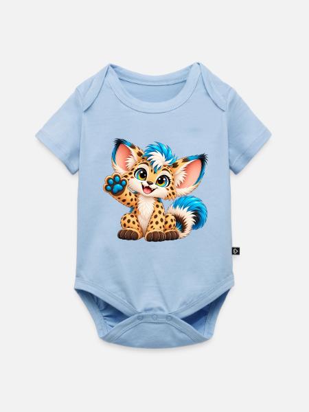 Wenuma - Baby Premium Kurzarmbody - Hellblau