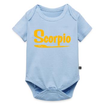 Skorpion Horoskope emblem  - Baby Premium Kurzarmbody - Hellblau - Vorne