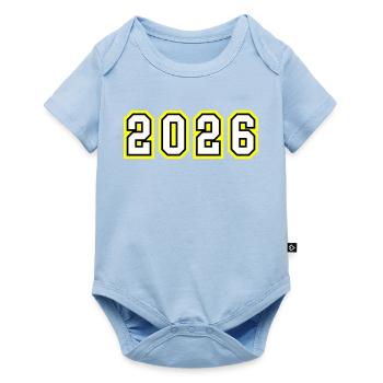 Année 2026 - Body à manches courtes Premium Bébé - bleu clair - Devant