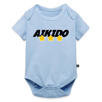 Aïkido - Art Martial - Aïkidoka - Body à manches courtes Premium Bébé - bleu clair - Devant