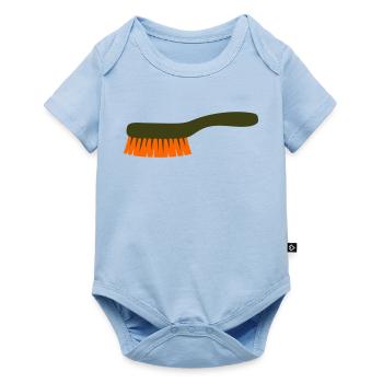 Mushroom Brush Tool Collector - Baby Premium short-sleeve bodysuit - light blue - Front
