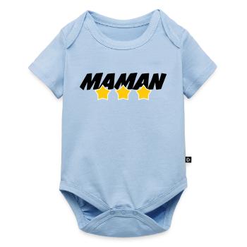 Maman d'Amour - Fête des Mères - Body à manches courtes Premium Bébé - bleu clair - Devant