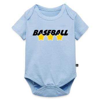Baseball - Sport - Body à manches courtes Premium Bébé - bleu clair - Devant
