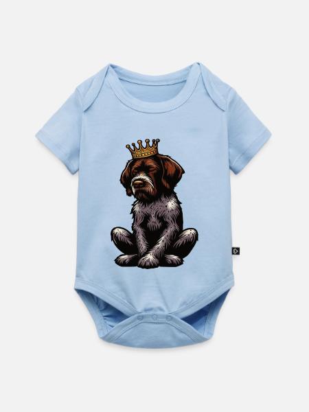 Deutsch Drahthaar Deutsch-Drahthaar Besitzer - Baby Premium Kurzarmbody - Hellblau