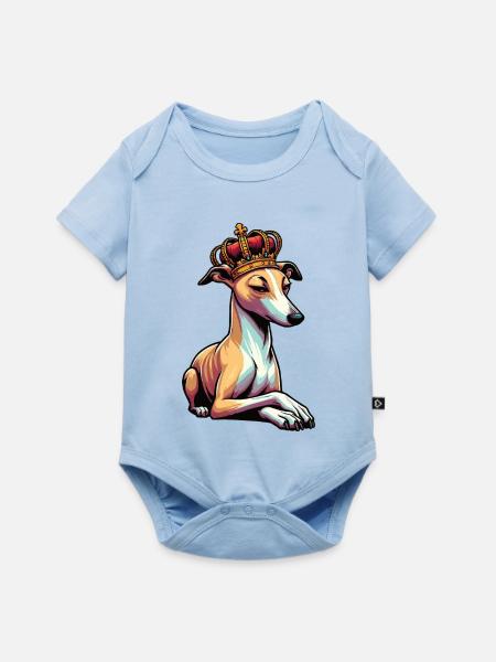 Whippet Windhund Whippets Windhundbesitzer - Baby Premium Kurzarmbody - Hellblau