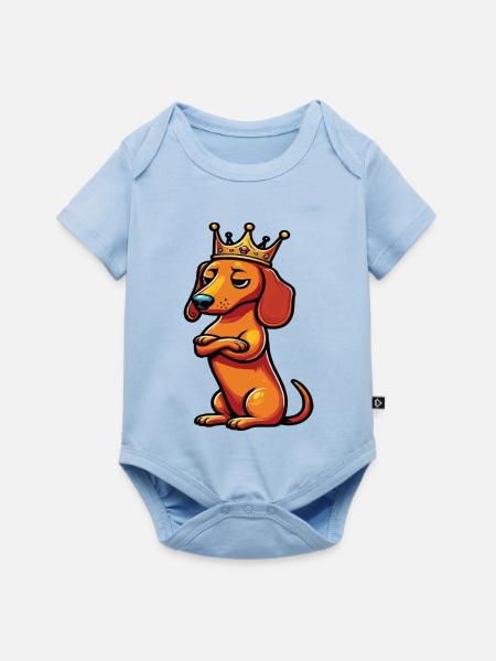 Dackel Dackelbesitzer Dackelhalter Dackelliebhaber - Baby Premium Kurzarmbody - Hellblau