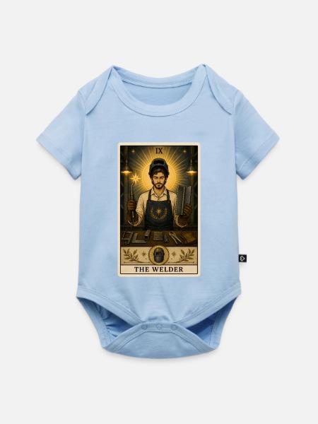 Schweißer | Metallbau Tarot - Baby Premium Kurzarmbody - Hellblau