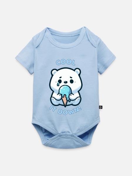 ABKÜHLEN - Baby Premium Kurzarmbody - Hellblau