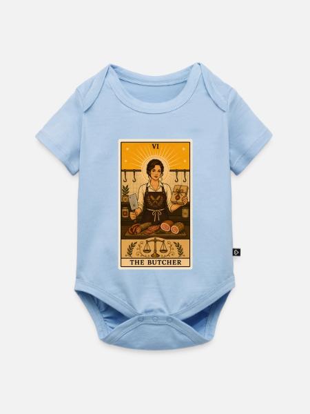 Metzgerin | Fleischerei Tarot - Baby Premium Kurzarmbody - Hellblau