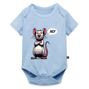 No Rat, Ratten, Rattenbesitz, Rattenliebhaber, Rattenliebhaber - Baby Premium short-sleeve bodysuit - light blue - Front