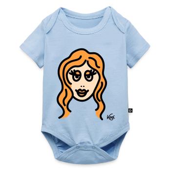 Virgo tall - Baby Premium short-sleeve bodysuit - light blue - Front