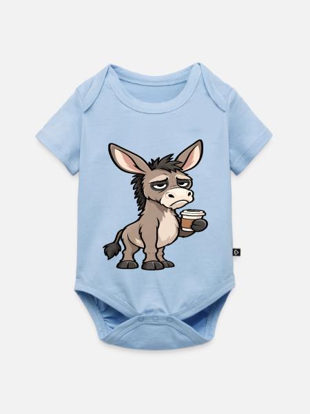 Esel Eselchen Eselhalter Muli Langohresel Muli - Baby Premium Kurzarmbody - Hellblau