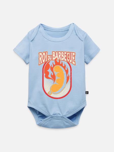 Feuer-Barbecue-König - Baby Premium Kurzarmbody - Hellblau