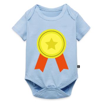 Medaille - Baby Premium Kurzarmbody - Hellblau - Vorne