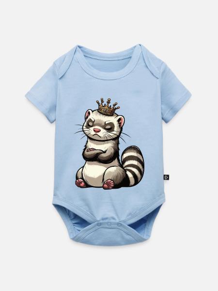 Frettchen Frettchenhalter Frettchenbesitzer - Baby Premium Kurzarmbody - Hellblau