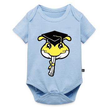 Caterpillar High School Graduation Passed College Worm - Baby Premium short-sleeve bodysuit - light blue - Front