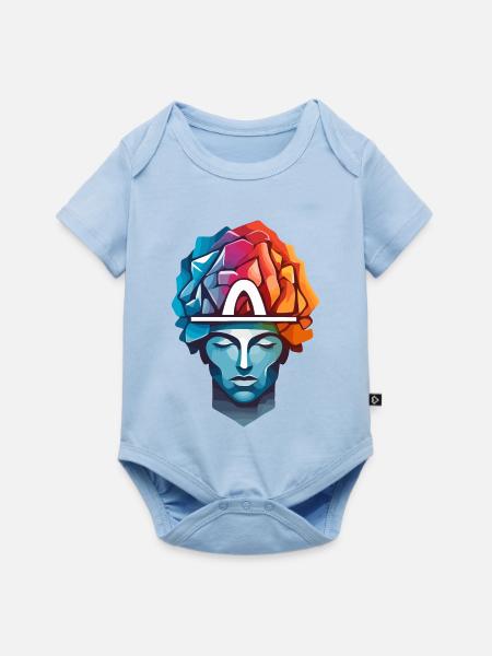 Männer Denken - Baby Premium Kurzarmbody - Hellblau