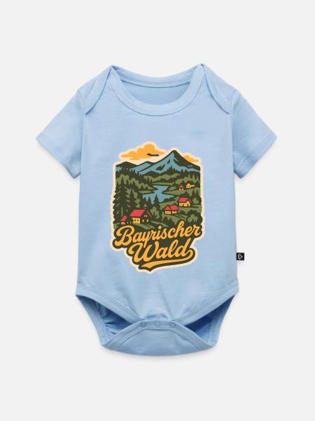 Bayerischer Wald Deutschland - Baby Premium Kurzarmbody - Hellblau