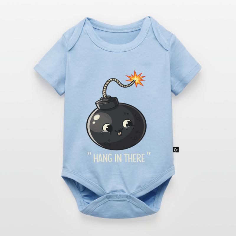 Kawaii Exploding Bomb Comic Design Baby Premium short-sleeve bodysuit