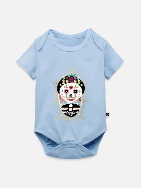 Halloween Mexico - Baby Premium Kurzarmbody - Hellblau