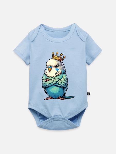 Wellensittich Wellensittichbesitzer Wellensittiche - Baby Premium Kurzarmbody - Hellblau