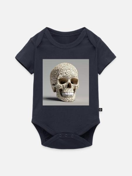 Schädel Nummer 63 - Baby Premium Kurzarmbody - Navy