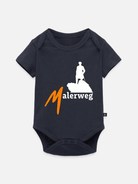 Sächsische Schweiz Malerweg Elbsandsteingebirge - Baby Premium Kurzarmbody - Navy