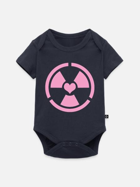 Liebe Strahlung - Baby Premium Kurzarmbody - Navy