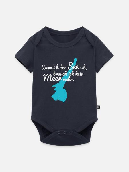 Gardasee Italien - Baby Premium Kurzarmbody - Navy