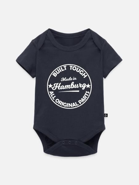 Hamburg Original Parts Stamp - Baby Premium Kurzarmbody - Navy