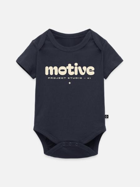 Motivlogo - Baby Premium Kurzarmbody - Navy