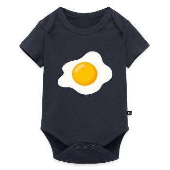Spiegelei - Baby Premium Kurzarmbody - Navy - Vorne