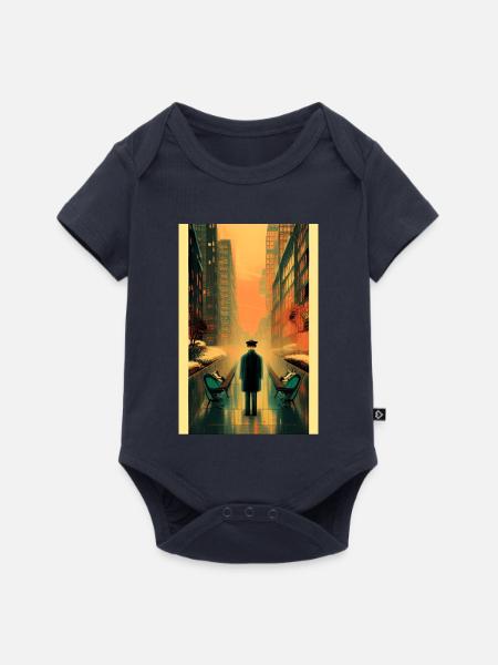 Straßen 3 - Baby Premium Kurzarmbody - Navy