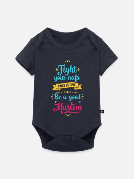 Sei gut - Baby Premium Kurzarmbody - Navy