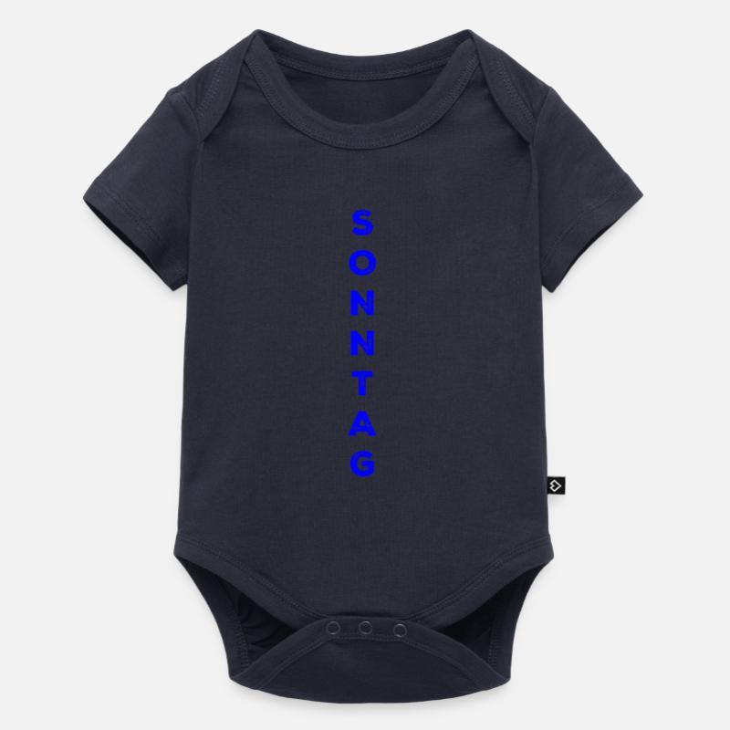 Dimanche - bleu - Body à manches courtes Premium Bébé - bleu marine