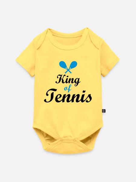 Tennis - Baby Premium Kurzarmbody - Pastellgelb