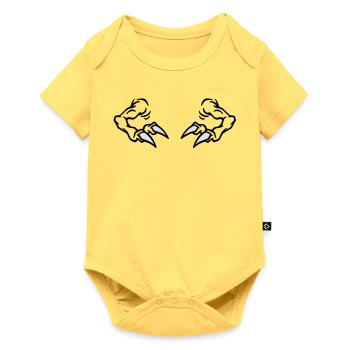 Previous T-Rex - Baby Premium short-sleeve bodysuit - sky yellow - Front