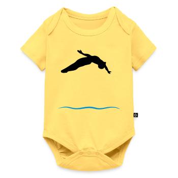 Turret jumpers - Baby Premium short-sleeve bodysuit - sky yellow - Front