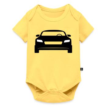 Sports car - Baby Premium short-sleeve bodysuit - sky yellow - Front