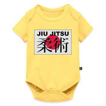 jiu jitsu - Body à manches courtes Premium Bébé - jaune pastel - Devant