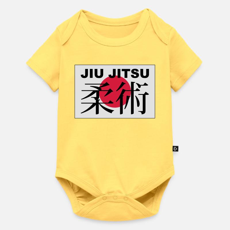 jiu jitsu - Body à manches courtes Premium Bébé - jaune pastel