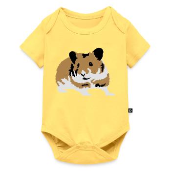 hamster - Baby Premium short-sleeve bodysuit - sky yellow - Front