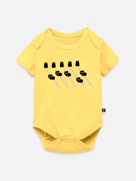 music mixer - Baby Premium Kurzarmbody - Pastellgelb