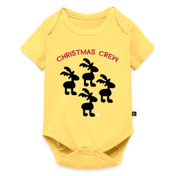 Noël - Body à manches courtes Premium Bébé - jaune pastel - Devant
