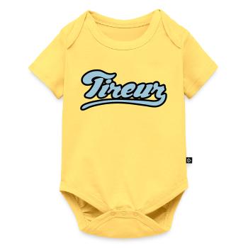Tireur pétanque flex - Body à manches courtes Premium Bébé - jaune pastel - Devant