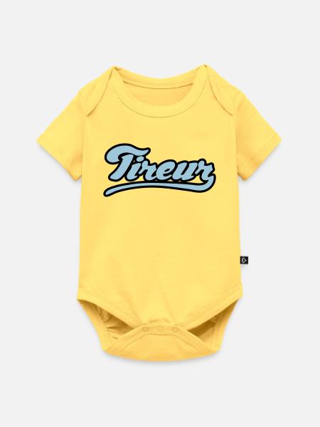 Tireur pétanque flex - Body à manches courtes Premium Bébé - jaune pastel