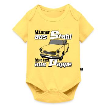 , DDR Kult , Männer aus.... (25) - Baby Premium Kurzarmbody - Pastellgelb - Vorne